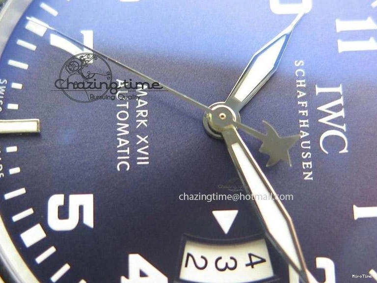 MIROTIME 0726 Mark XVII Le Petit Prince MK Maker 1:1 Best Edition SS Blue Dial On Brown Leather Strap A ComfortFit 7377